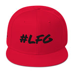 #LFG Black Logo, Round Bill Snap Back